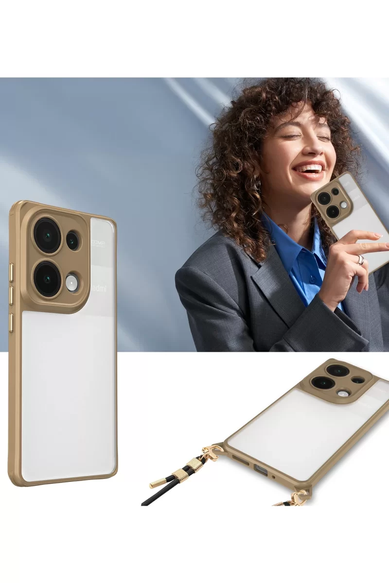 Newface Xiaomi Redmi Note 13 Pro 4G Kılıf Penta Silikon Kılıf - Siyah