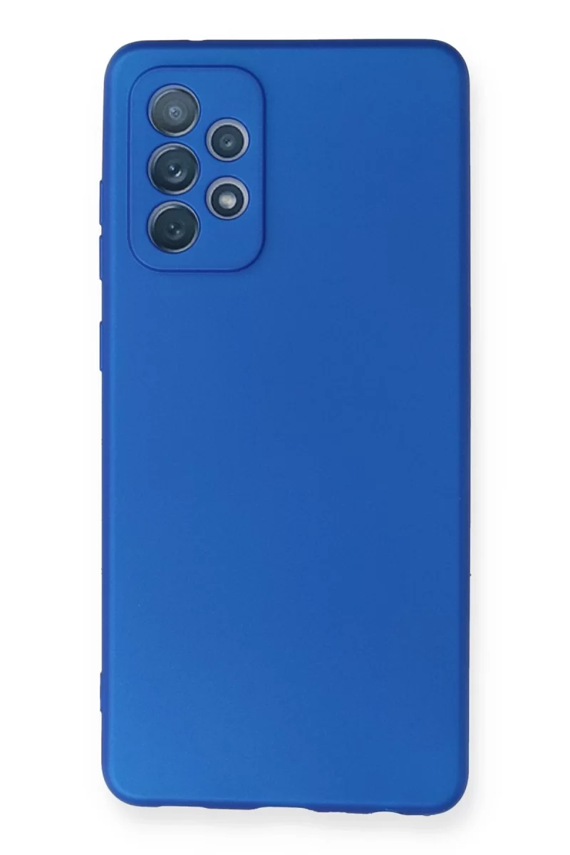 Newface Samsung Galaxy A72 Kılıf First Silikon - Mavi