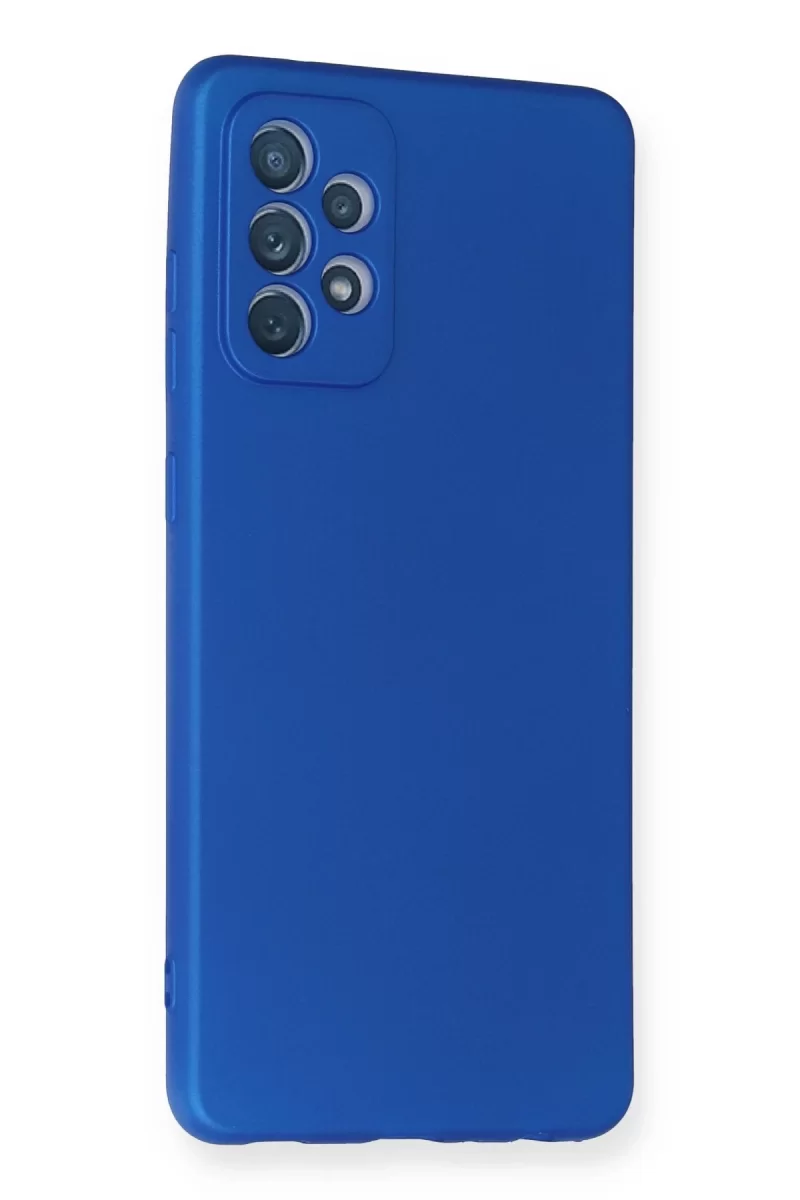 Newface Samsung Galaxy A72 Kılıf First Silikon - Mavi