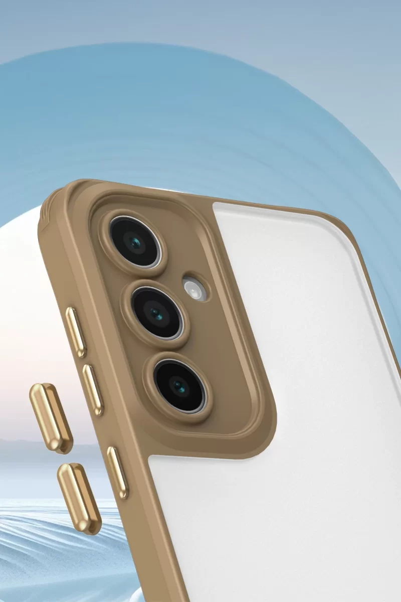 Newface Samsung Galaxy A36 Kılıf Penta Silikon Kılıf - Çöl Titanyum