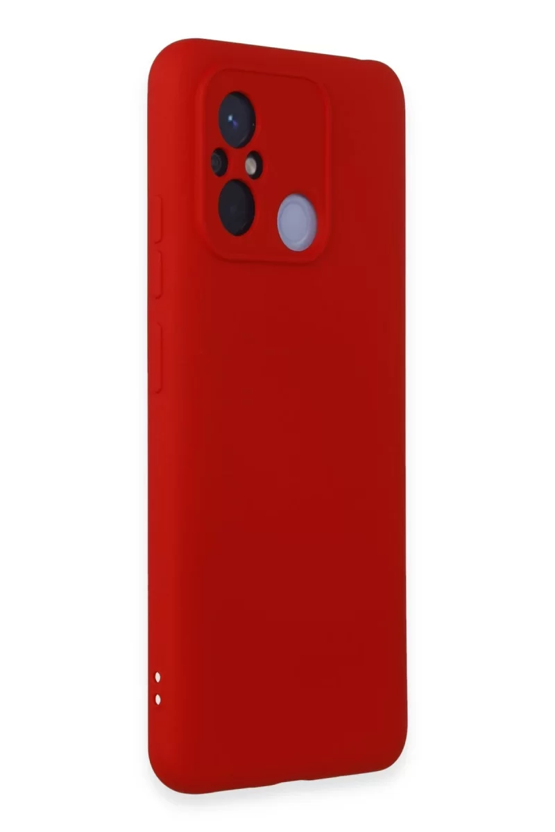 Newface Xiaomi Redmi 12C Kılıf Nano içi Kadife Silikon - Kırmızı