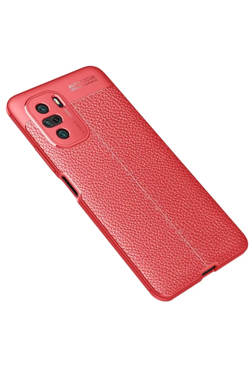 Newface Xiaomi Poco F3 Kılıf Auto Focus Kapak - Kırmızı