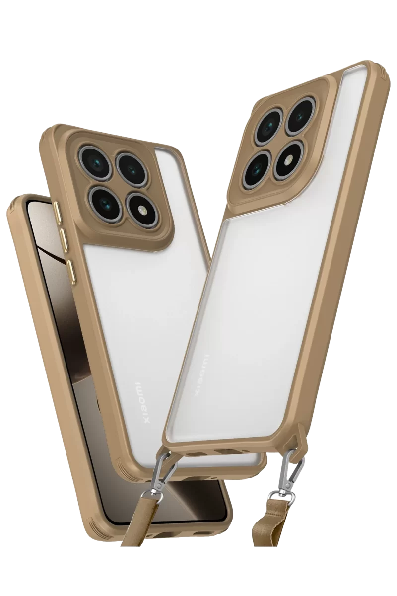 Newface Xiaomi Mi 14T Pro Kılıf Penta Silikon Kılıf - Çöl Titanyum