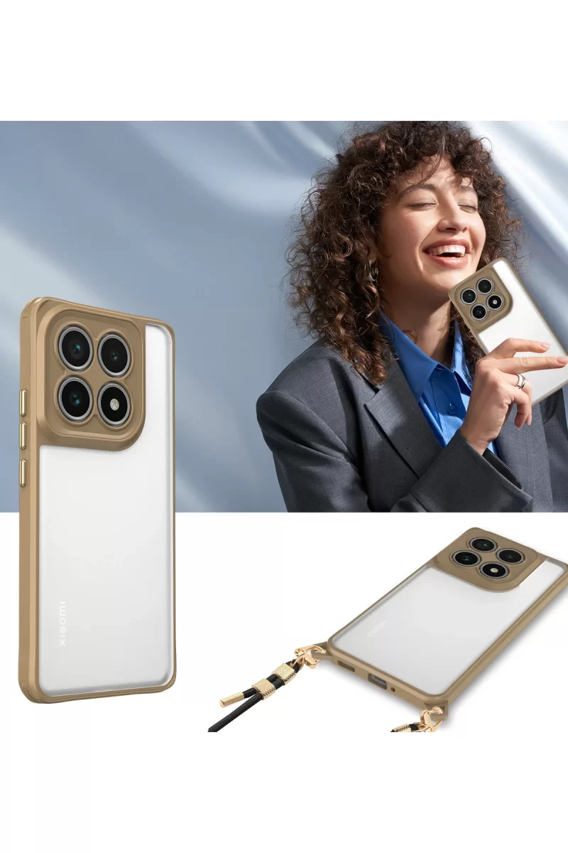 Newface Xiaomi Mi 14T Pro Kılıf Penta Silikon Kılıf - Çöl Titanyum
