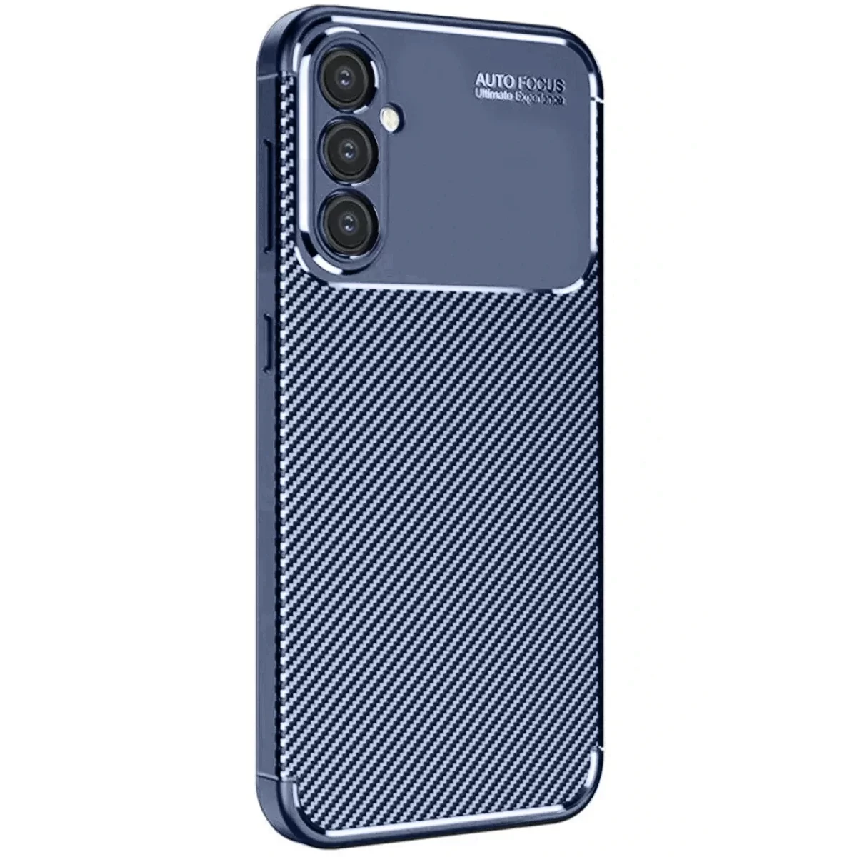Newface Samsung Galaxy A56 Kılıf Auto Focus Karbon Kapak - Lacivert