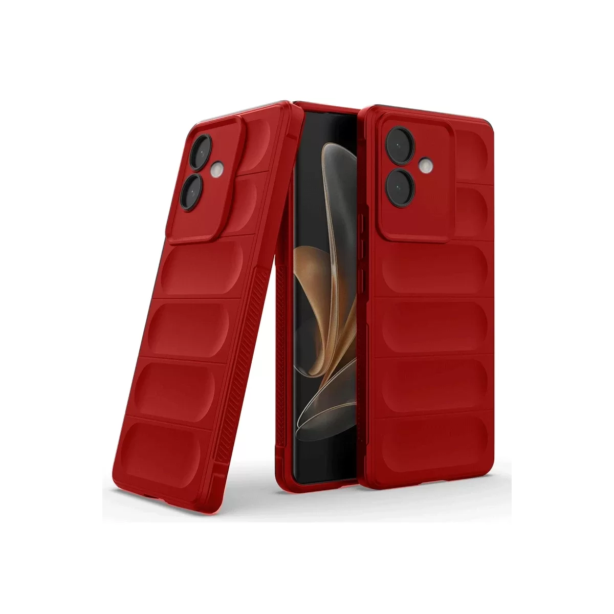 Newface Oppo A3 Kılıf Optimum Silikon - Kırmızı