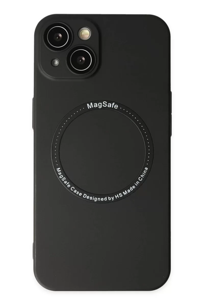 Newface Apple iPhone 14 Plus Kılıf Jack Magneticsafe Lens Silikon - Siyah