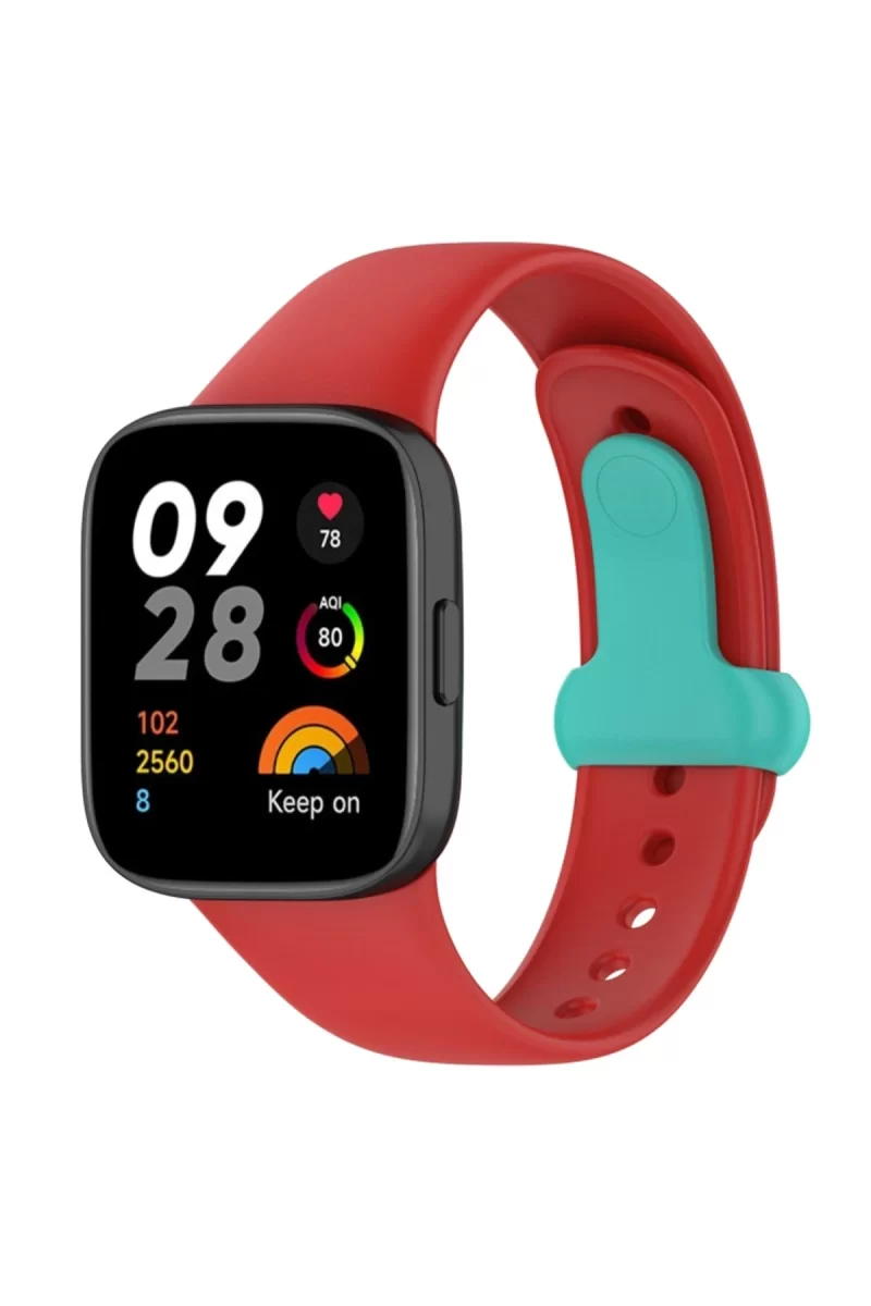 Newface Xiaomi Redmi Watch 3 Origin Silikon Kordon - Kırmızı