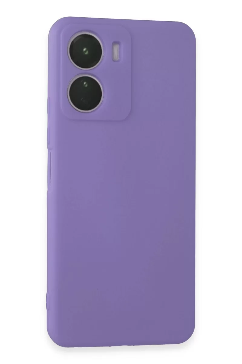 Newface Vivo Y16 Kılıf First Silikon - Lila