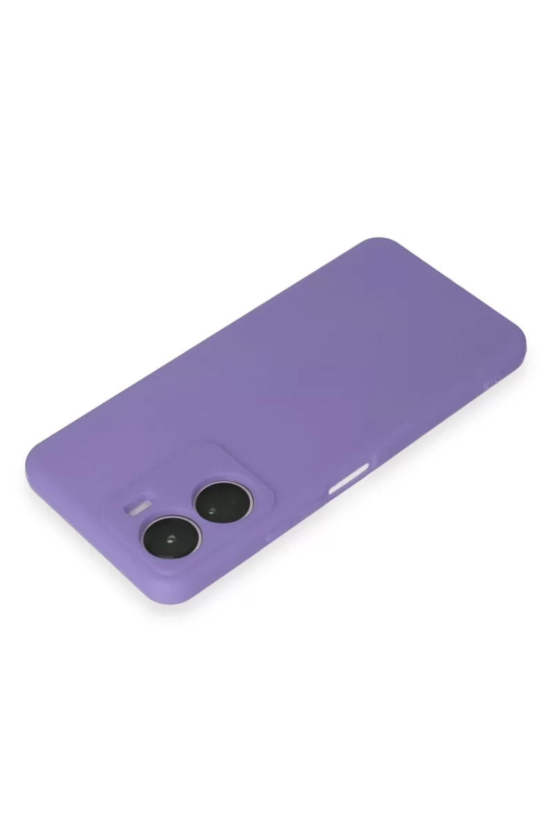 Newface Vivo Y16 Kılıf First Silikon - Lila