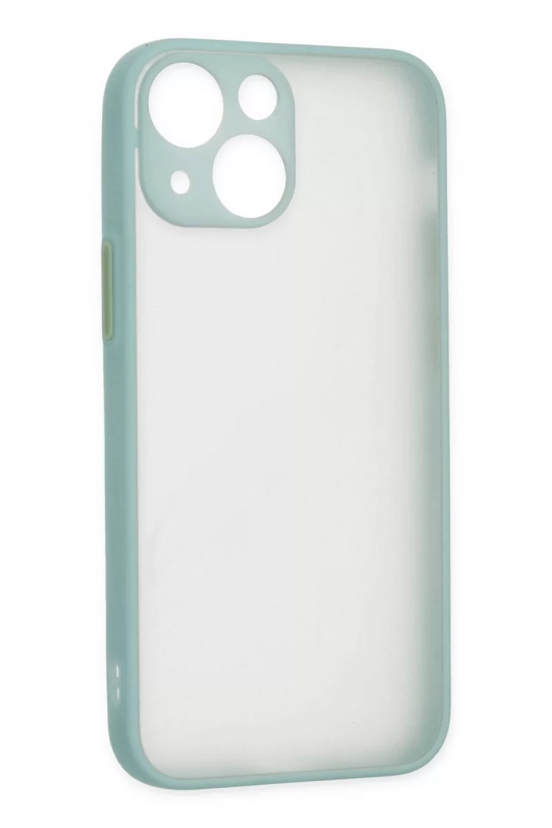 Newface Apple iPhone 15 Plus Kılıf Montreal Silikon Kapak - Açık Yeşil