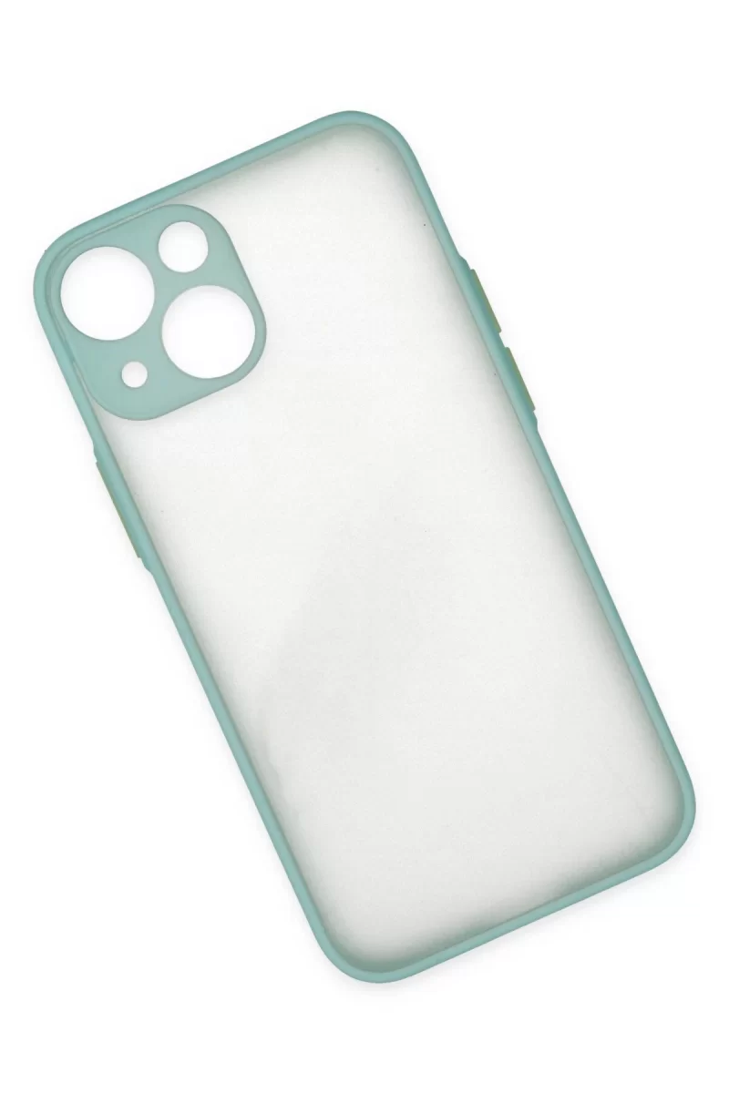 Newface Apple iPhone 15 Plus Kılıf Montreal Silikon Kapak - Açık Yeşil