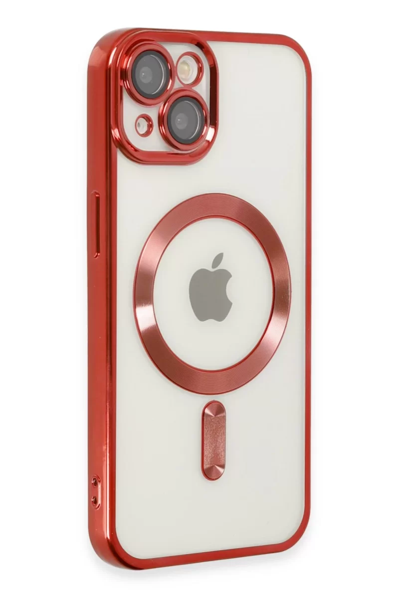 Newface Apple iPhone 14 Kılıf Kross Magneticsafe Kapak - Kırmızı