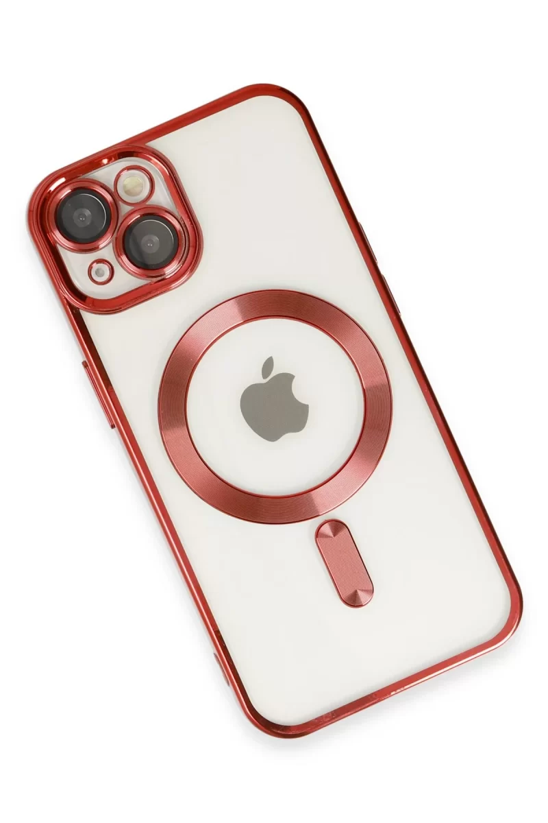 Newface Apple iPhone 14 Kılıf Kross Magneticsafe Kapak - Kırmızı