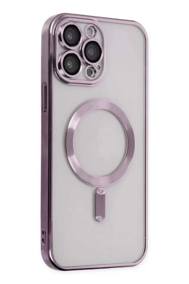 Newface Apple iPhone 14 Pro Kılıf Kross Magneticsafe Kapak - Mor