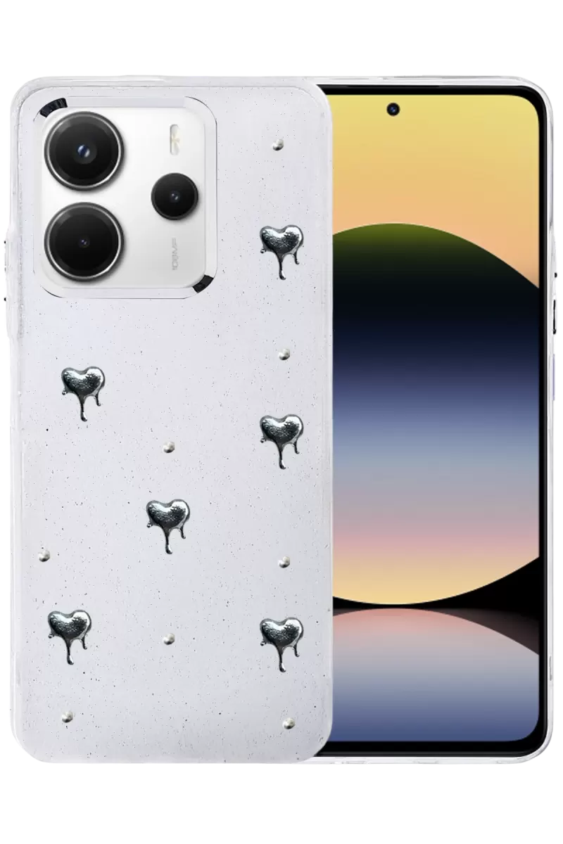 Newface Xiaomi Redmi Note 14 4G Fiyonk Desenli Kapak - Desen 1
