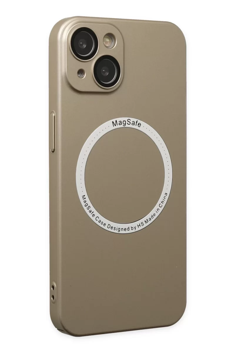 Newface Apple iPhone 14 Plus Kılıf Jack Magneticsafe Lens Silikon - Gold