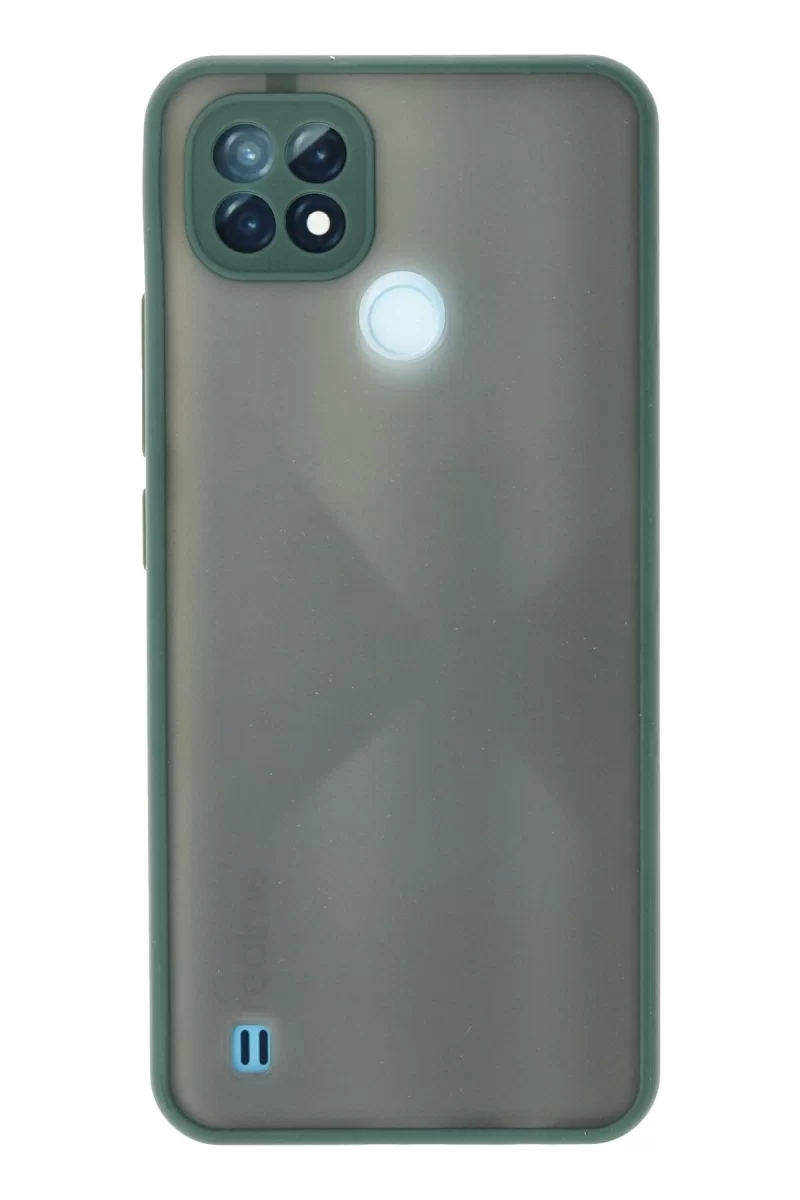 Newface Realme C21 Kılıf Montreal Silikon Kapak - Yeşil