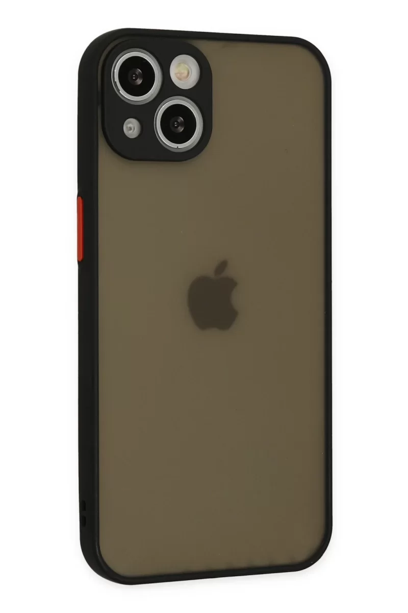 Newface Apple iPhone 14 Kılıf Montreal Silikon Kapak - Siyah