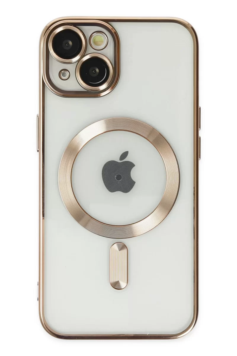 Newface Apple iPhone 14 Kılıf Kross Magneticsafe Kapak - Gold