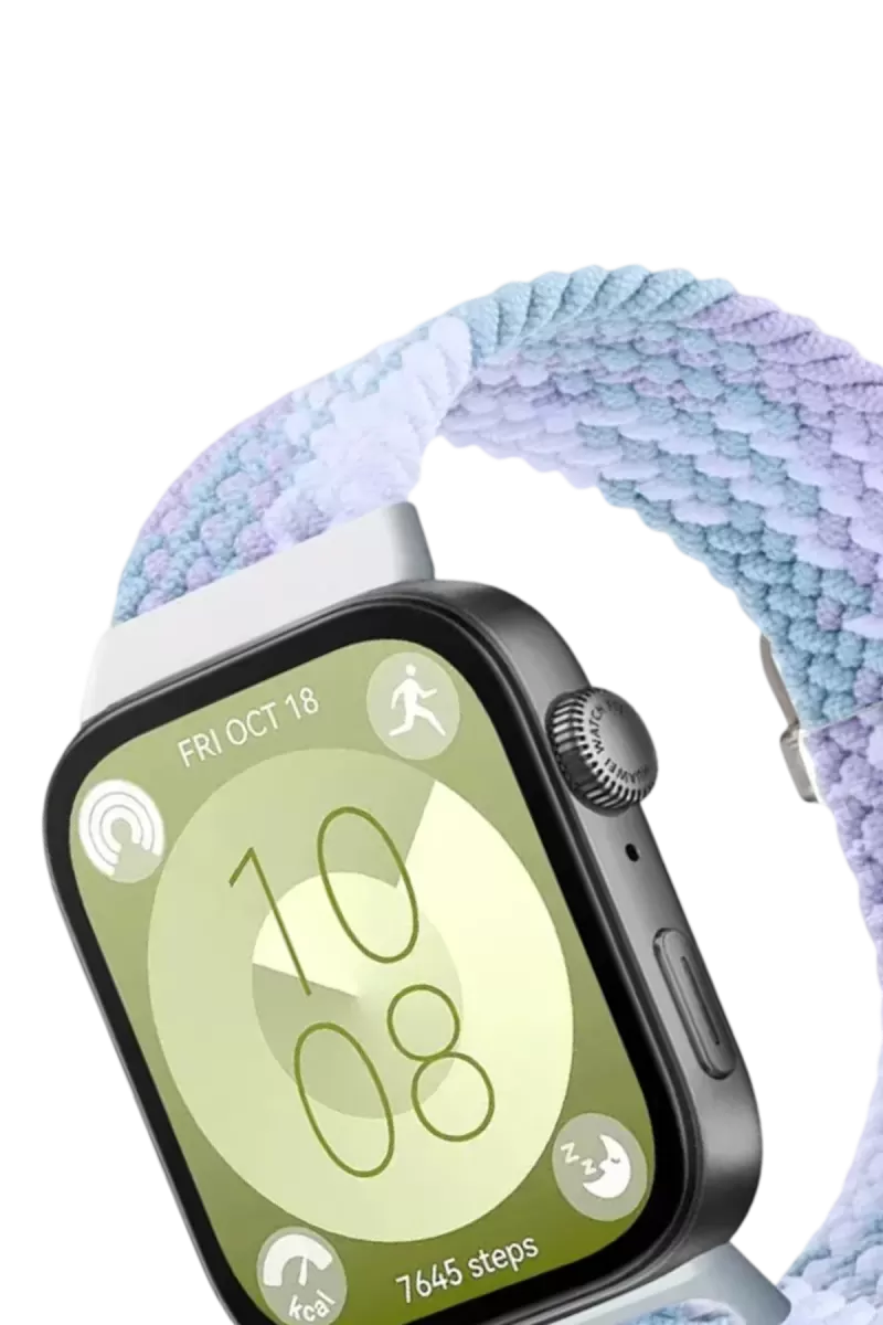 Newface Huawei Fit 4 Star Kordon - Lila-Beyaz