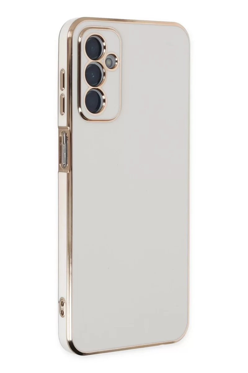 Newface Samsung Galaxy M23 Kılıf Volet Silikon - Beyaz