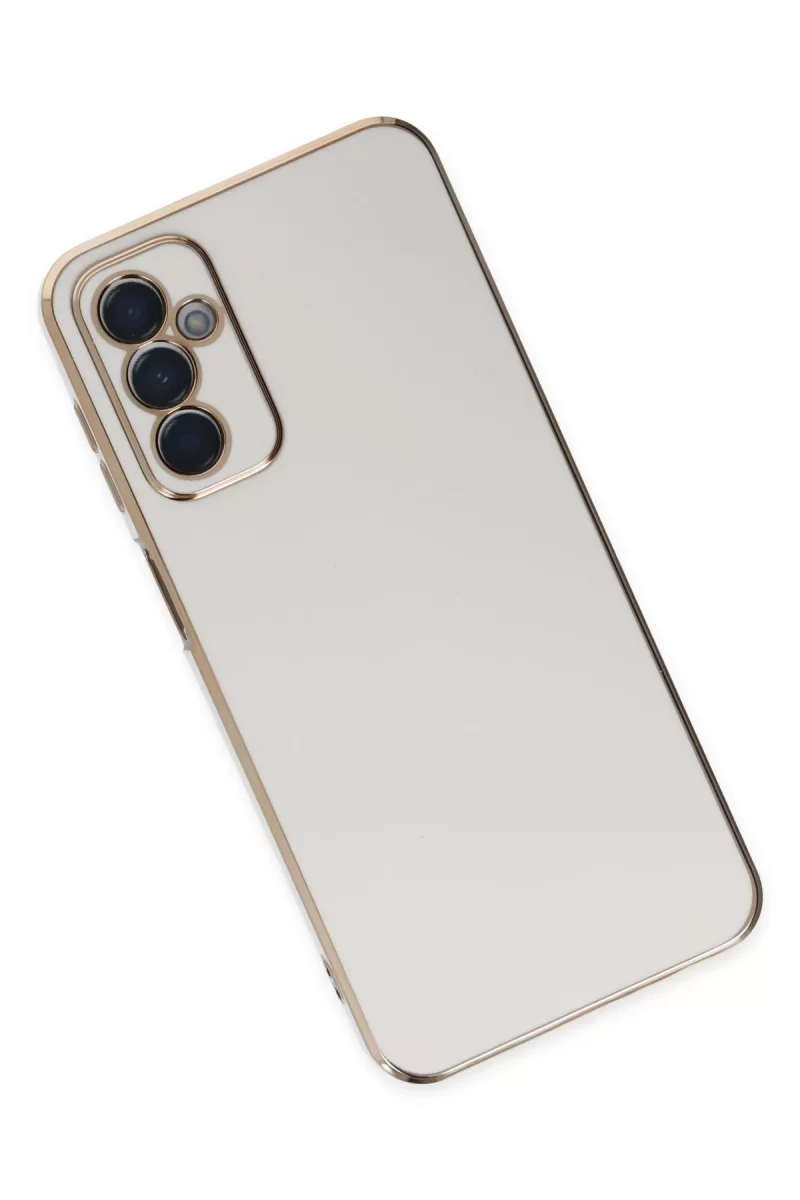 Newface Samsung Galaxy M23 Kılıf Volet Silikon - Beyaz