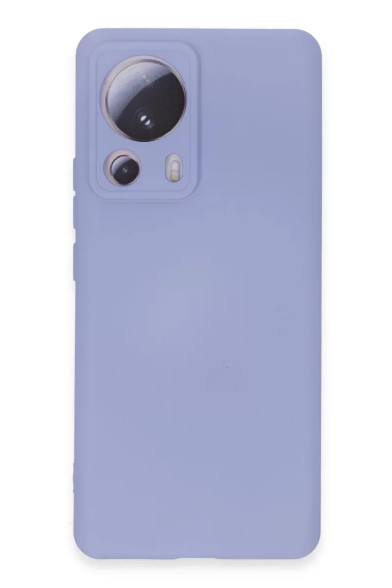 Newface Xiaomi Mi 13 Lite Kılıf Nano içi Kadife Silikon - Lila