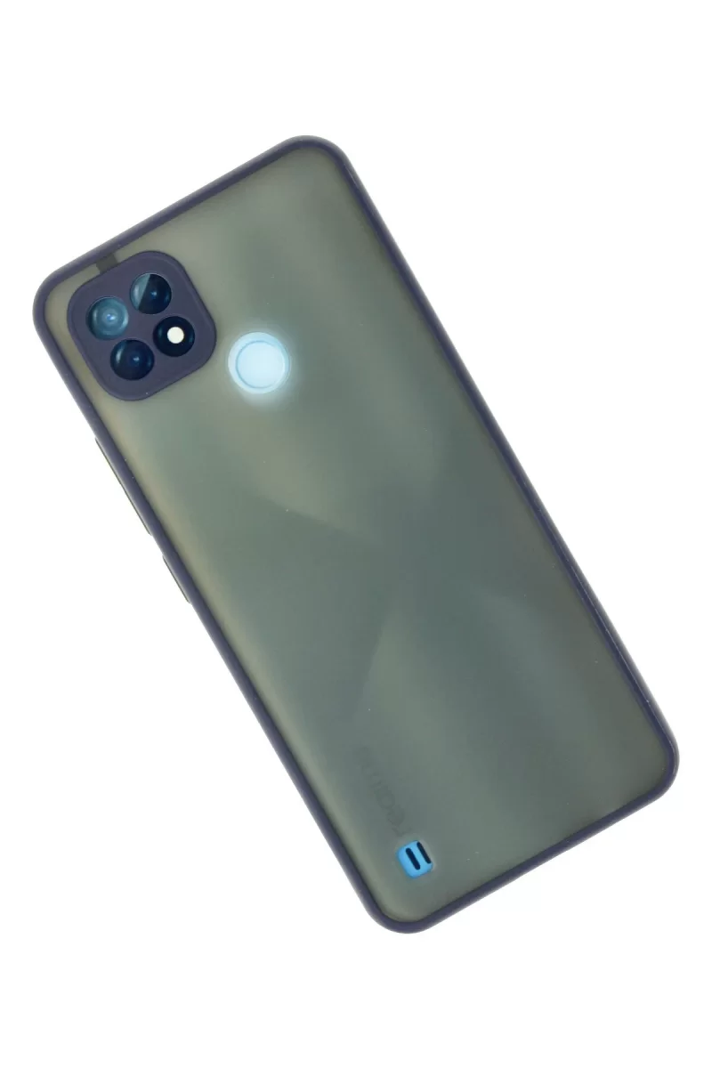 Newface Realme C21 Kılıf Montreal Silikon Kapak - Lacivert