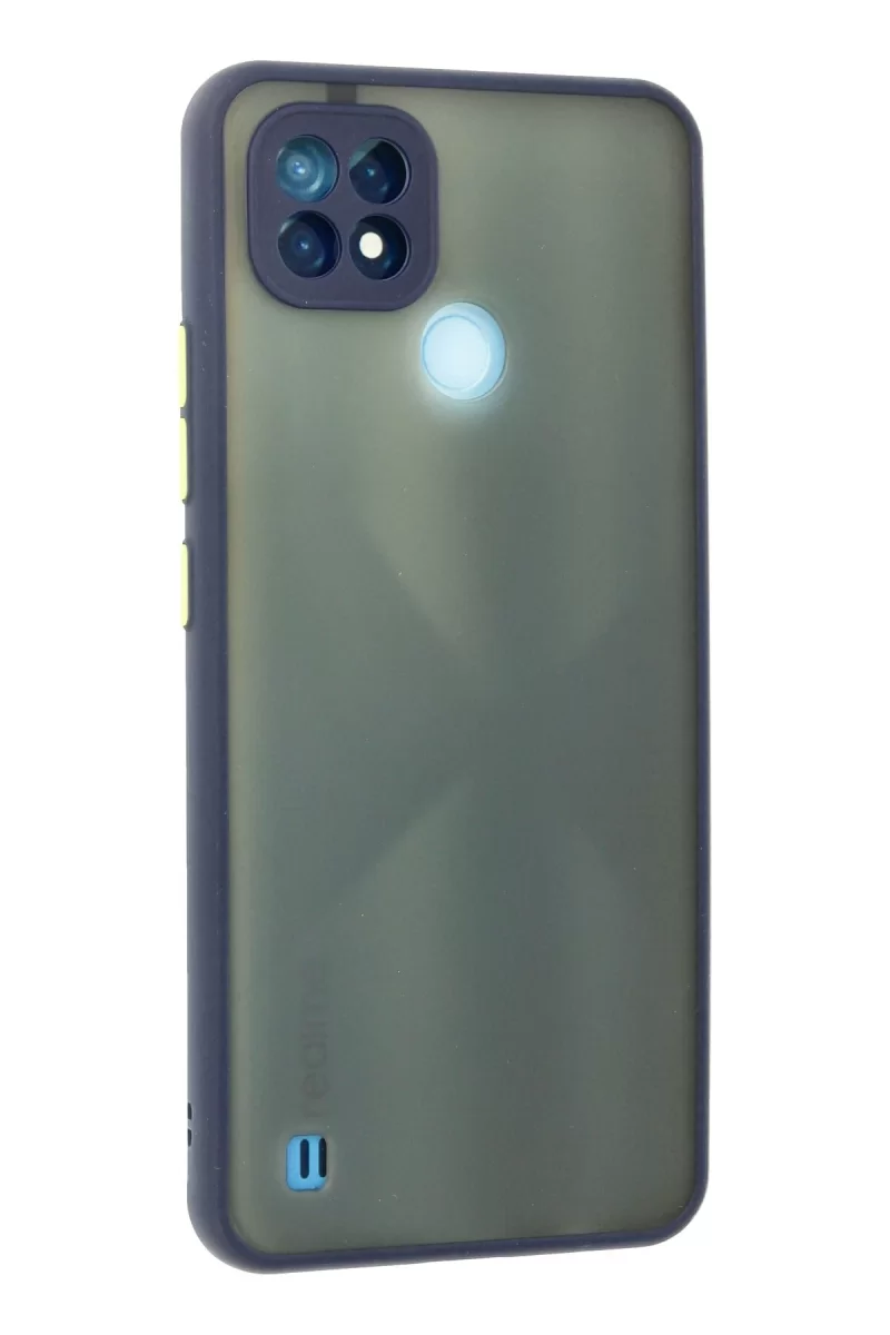 Newface Realme C21 Kılıf Montreal Silikon Kapak - Lacivert