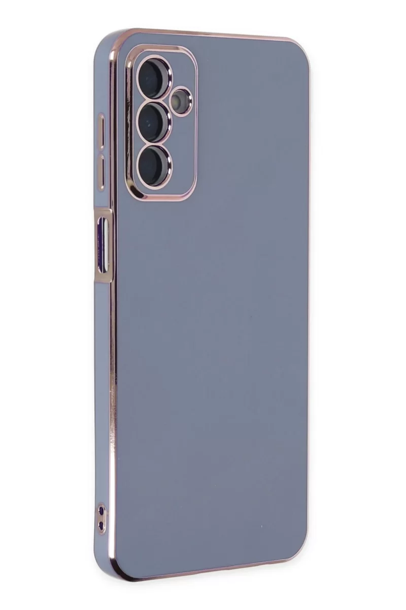 Newface Samsung Galaxy M23 Kılıf Volet Silikon - Mavi