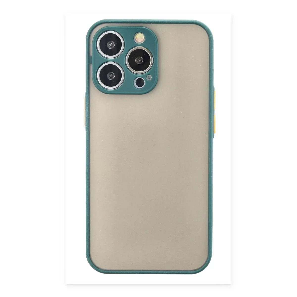 Newface Apple iPhone 15 Pro Kılıf Montreal Silikon Kapak - Yeşil