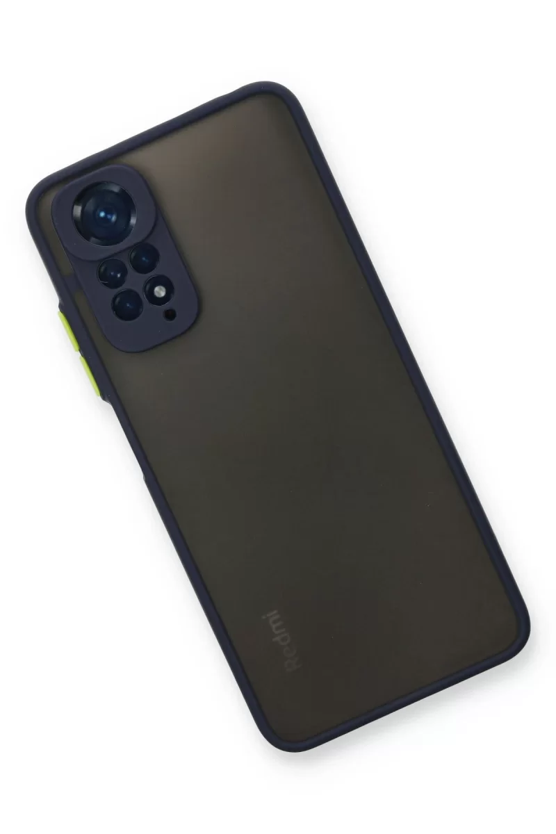 Newface Xiaomi Redmi Note 11 Pro Kılıf Montreal Silikon Kapak - Lacivert