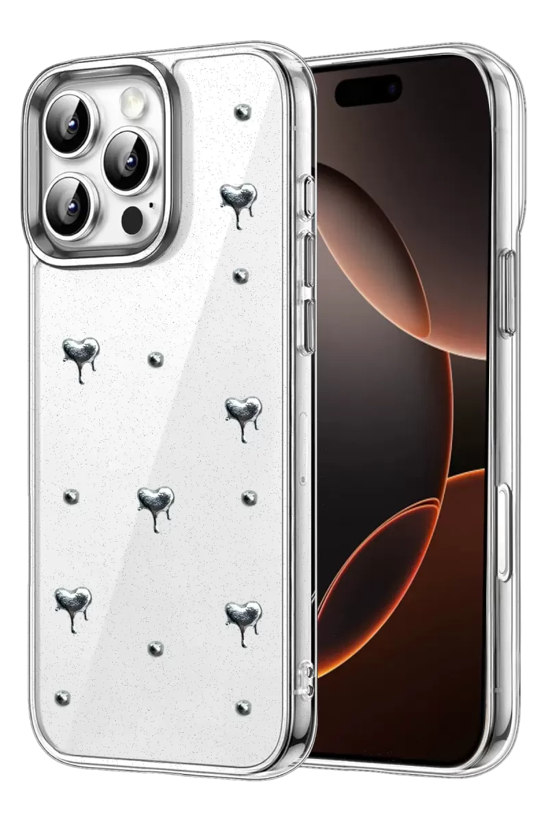 Newface Apple iPhone 16 Pro Max Fiyonk Desenli Kapak - Desen 1