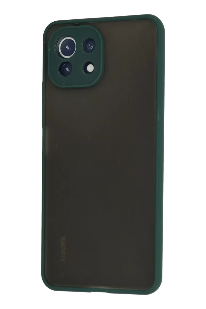 Newface Xiaomi Mİ 11 Lite Kılıf Montreal Silikon Kapak - Yeşil
