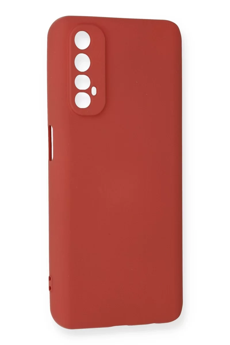 Newface Realme 7 Kılıf Nano içi Kadife Silikon - Kiremit