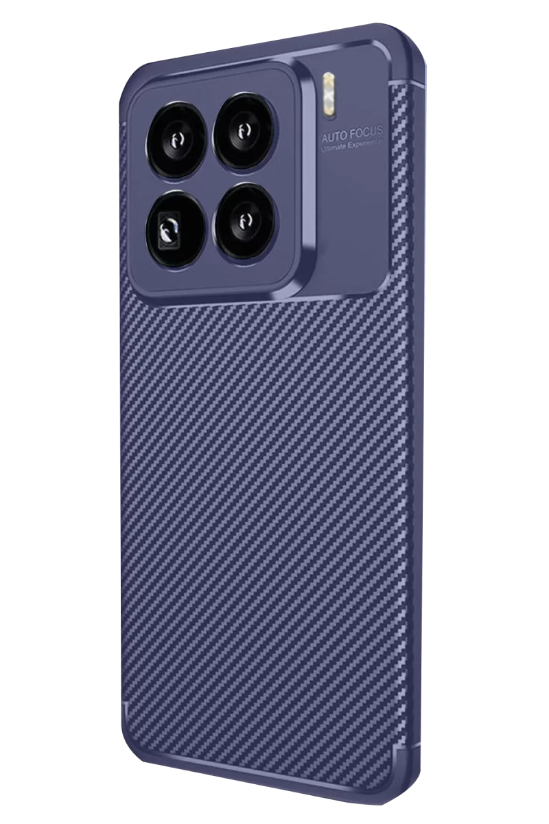 Newface Xiaomi Mi 15 Pro Kılıf Auto Focus Karbon Kapak - Lacivert