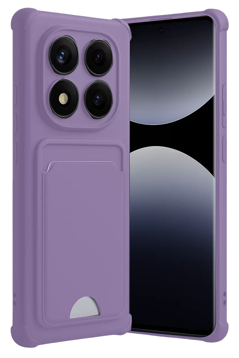 Newface Xiaomi Redmi Note 14 Pro Plus Kelvin Kartvizitli Silikon - Lila