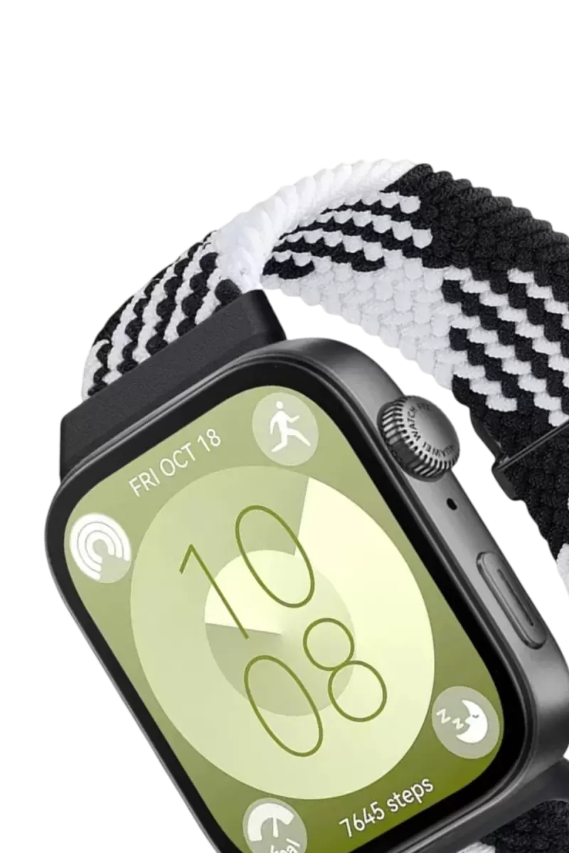 Newface Huawei Fit 4 Star Kordon - Siyah-Beyaz