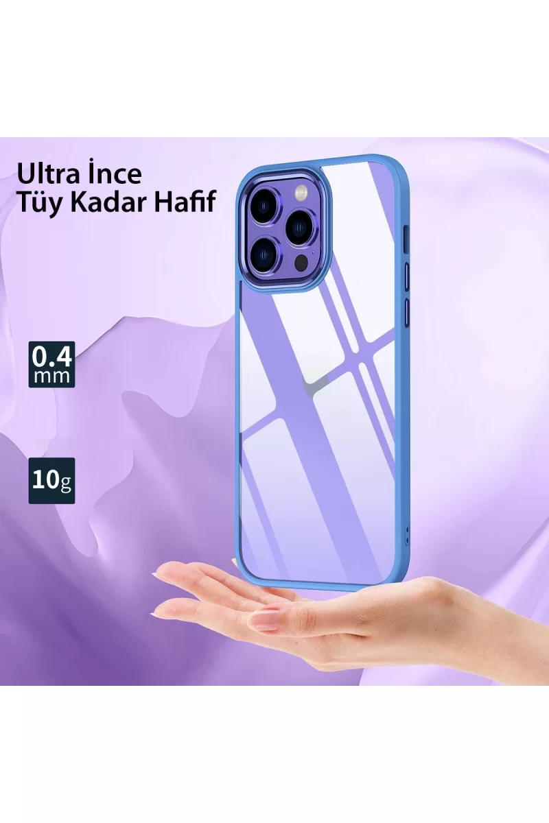 Newface Apple iPhone 14 Pro Max Kılıf Power Silikon - Rose