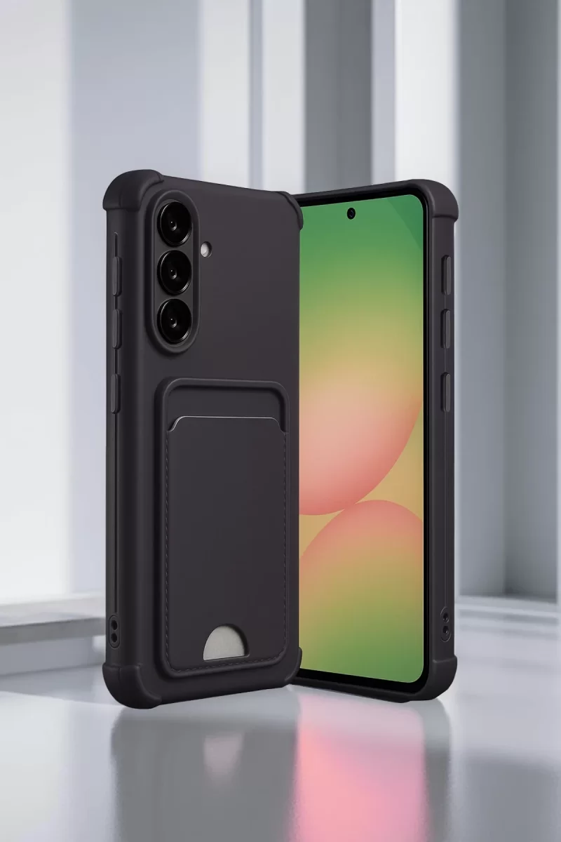 Newface Samsung Galaxy A36 Kılıf Kelvin Kartvizitli Silikon - Açık Yeşil
