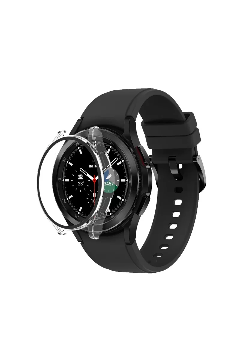 Newface Watch 5 Pro 45mm Wall Camlı Kasa Ekran Koruyucu - Şeffaf
