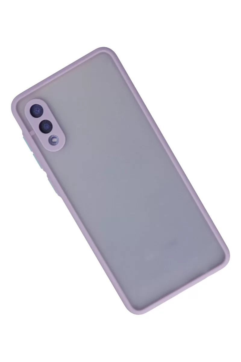 Newface Samsung Galaxy A02 Kılıf Montreal Silikon Kapak - Mor