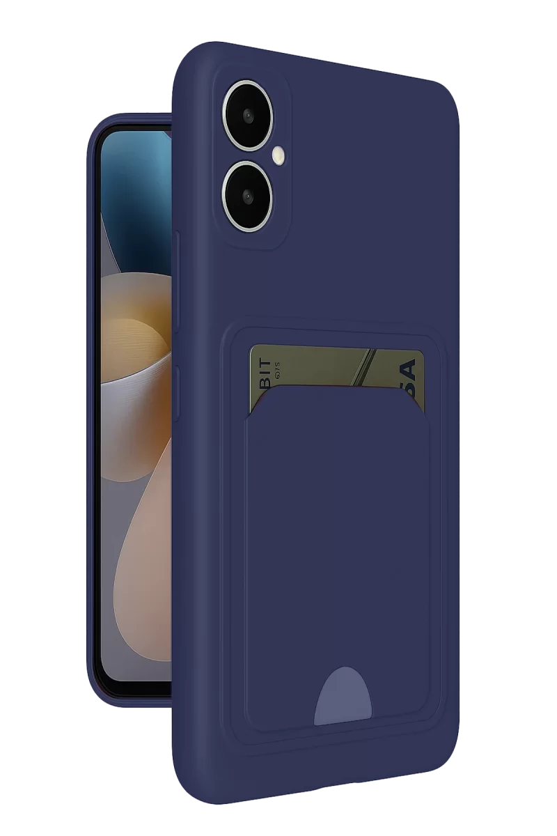 Newface Samsung Galaxy A05 Kelvin Kartvizitli Silikon - Lacivert