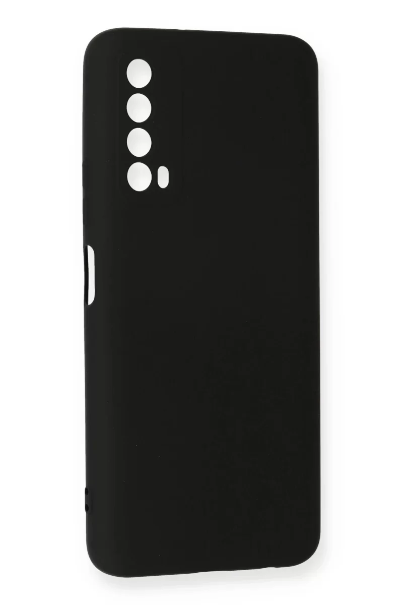 Newface Huawei P Smart 2021 Kılıf Nano içi Kadife Silikon - Siyah