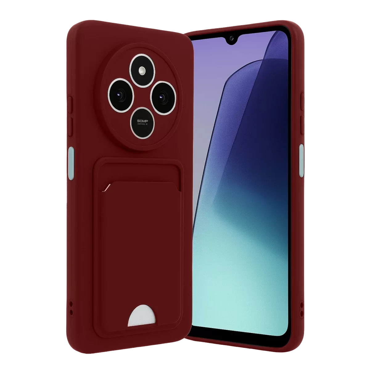 Newface Xiaomi Redmi 14C Kelvin Kartvizitli Silikon - Bordo