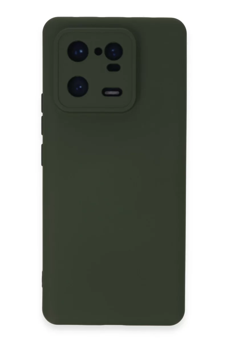 Newface Xiaomi Mi 13 Pro Kılıf Nano içi Kadife Silikon - Koyu Yeşil