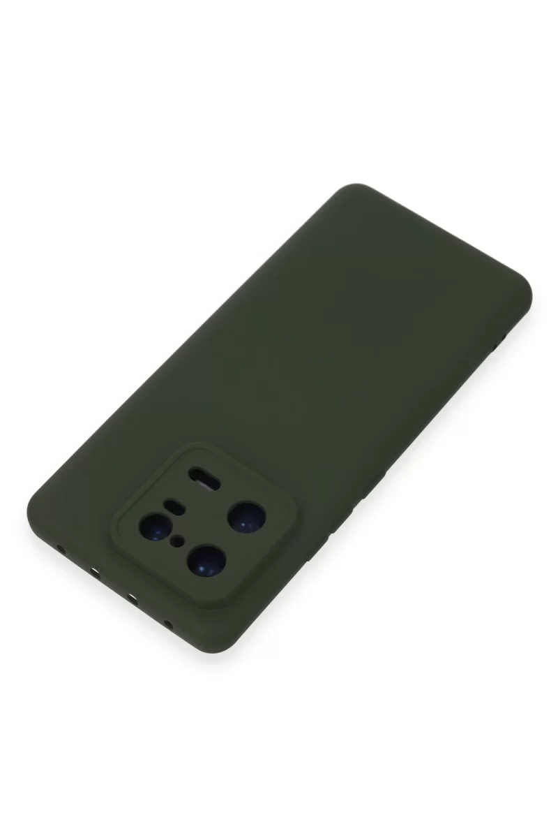 Newface Xiaomi Mi 13 Pro Kılıf Nano içi Kadife Silikon - Koyu Yeşil