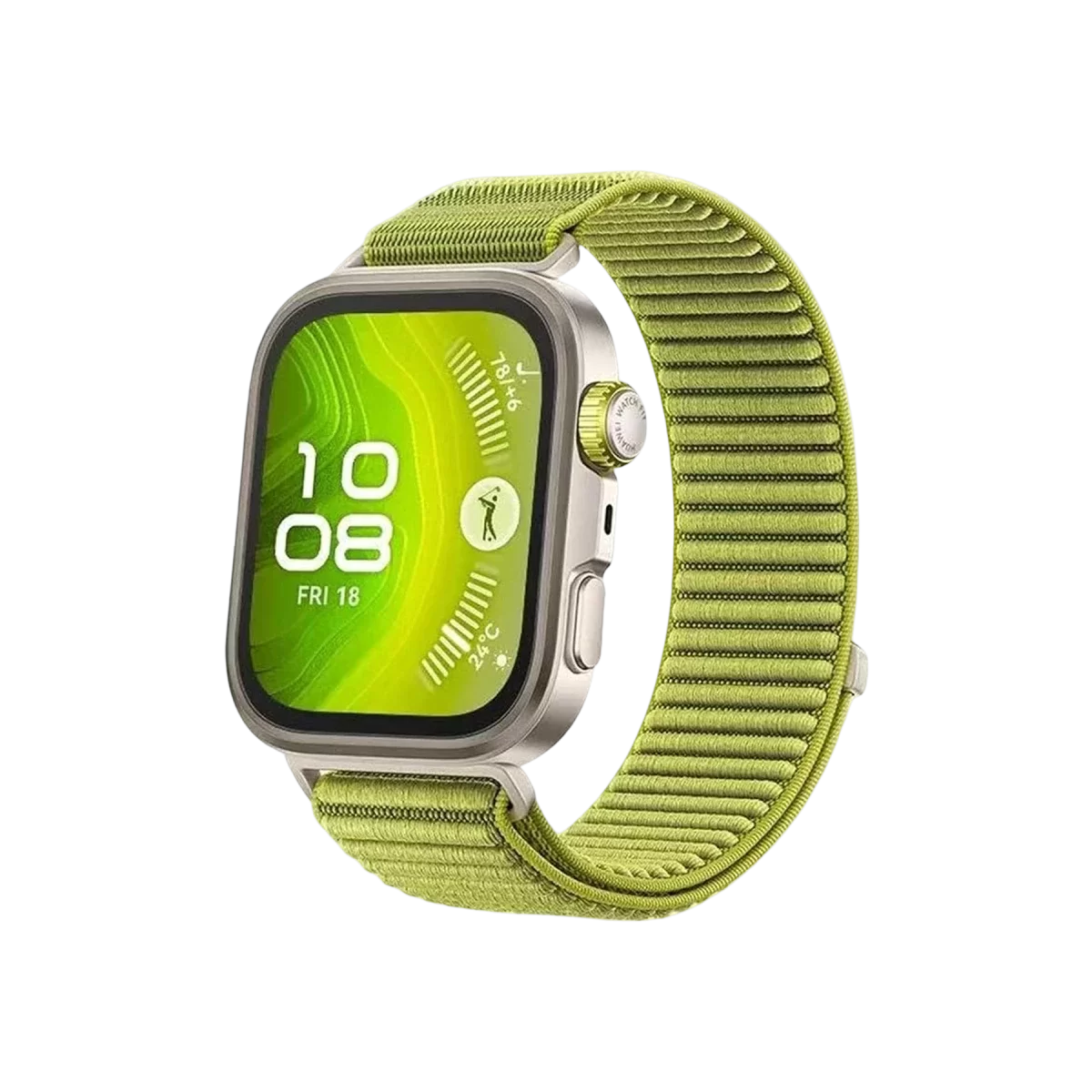 Newface Huawei Fit 4 Braid Kordon - Açık Yeşil