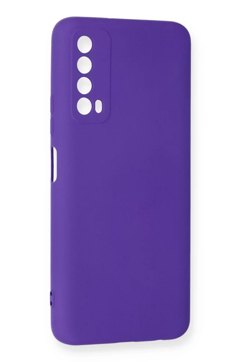 Newface Huawei P Smart 2021 Kılıf Nano içi Kadife Silikon - Mor